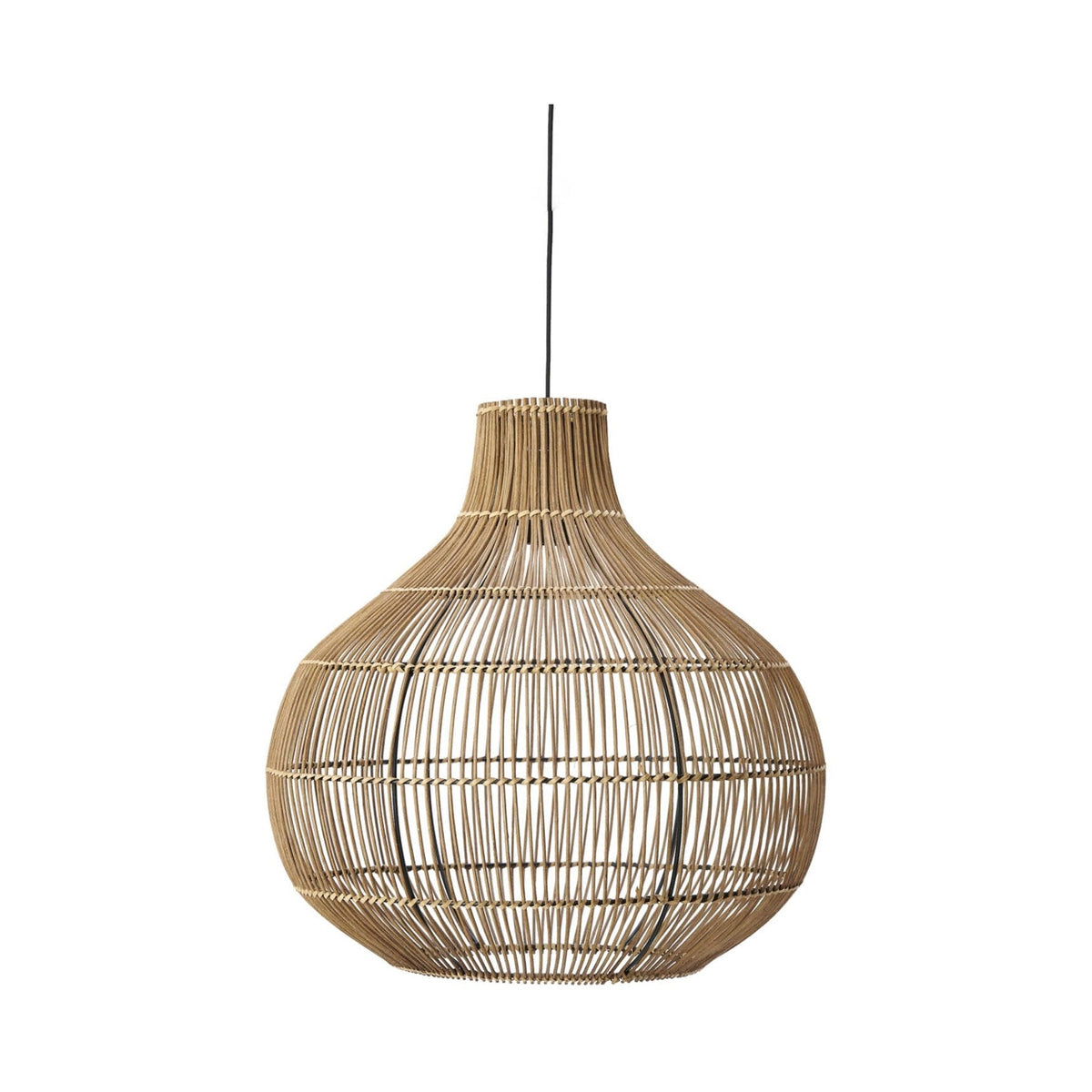 Pacino Dark Brown Rattan Pendant Light 50cm