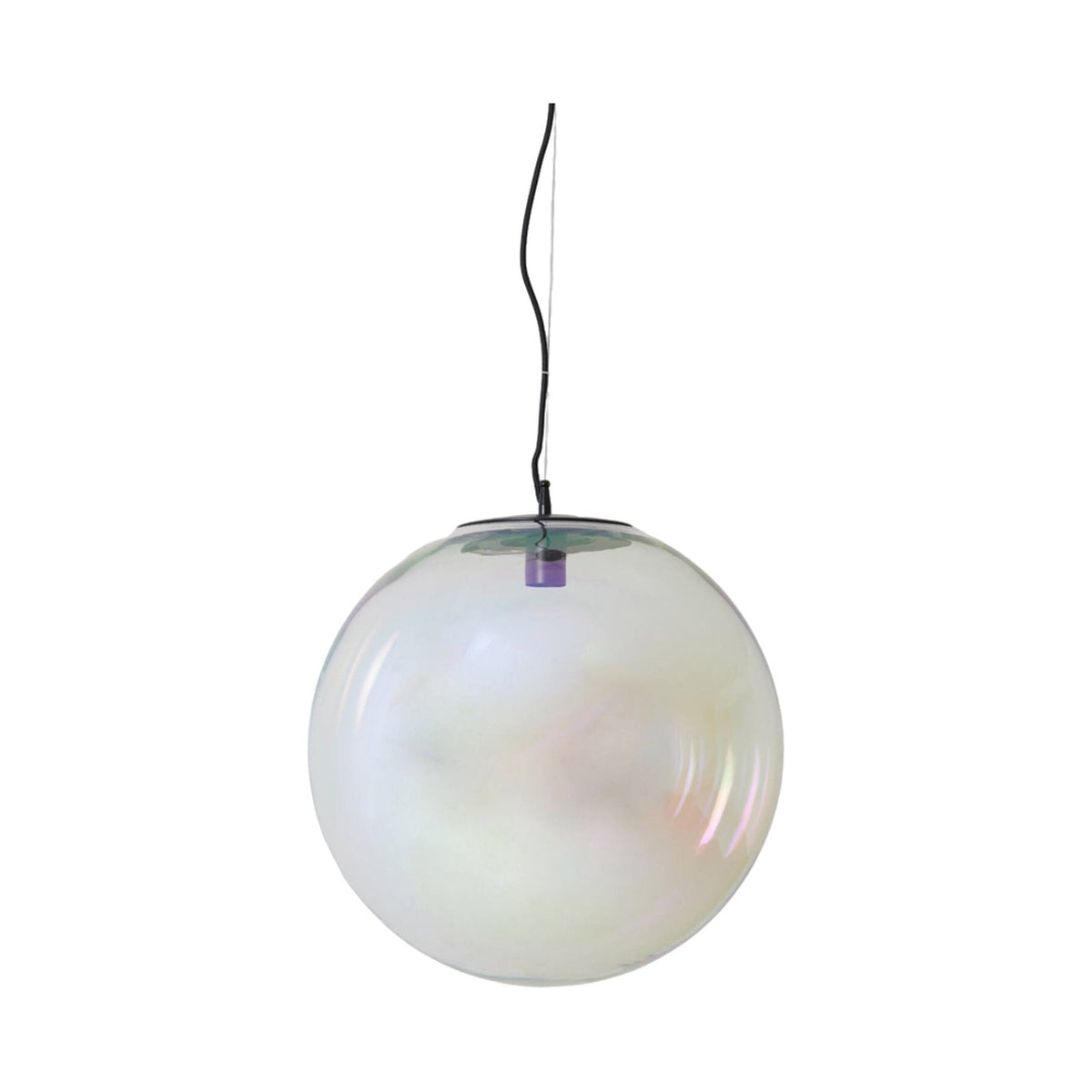 Medina Rainbow Glass & Black Pendant Light