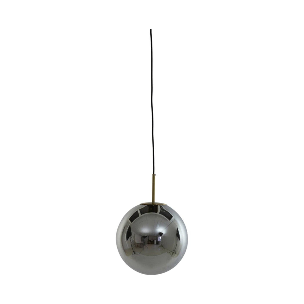 Medina Antique Bronze & Smoked Glass Pendant Light 30cm