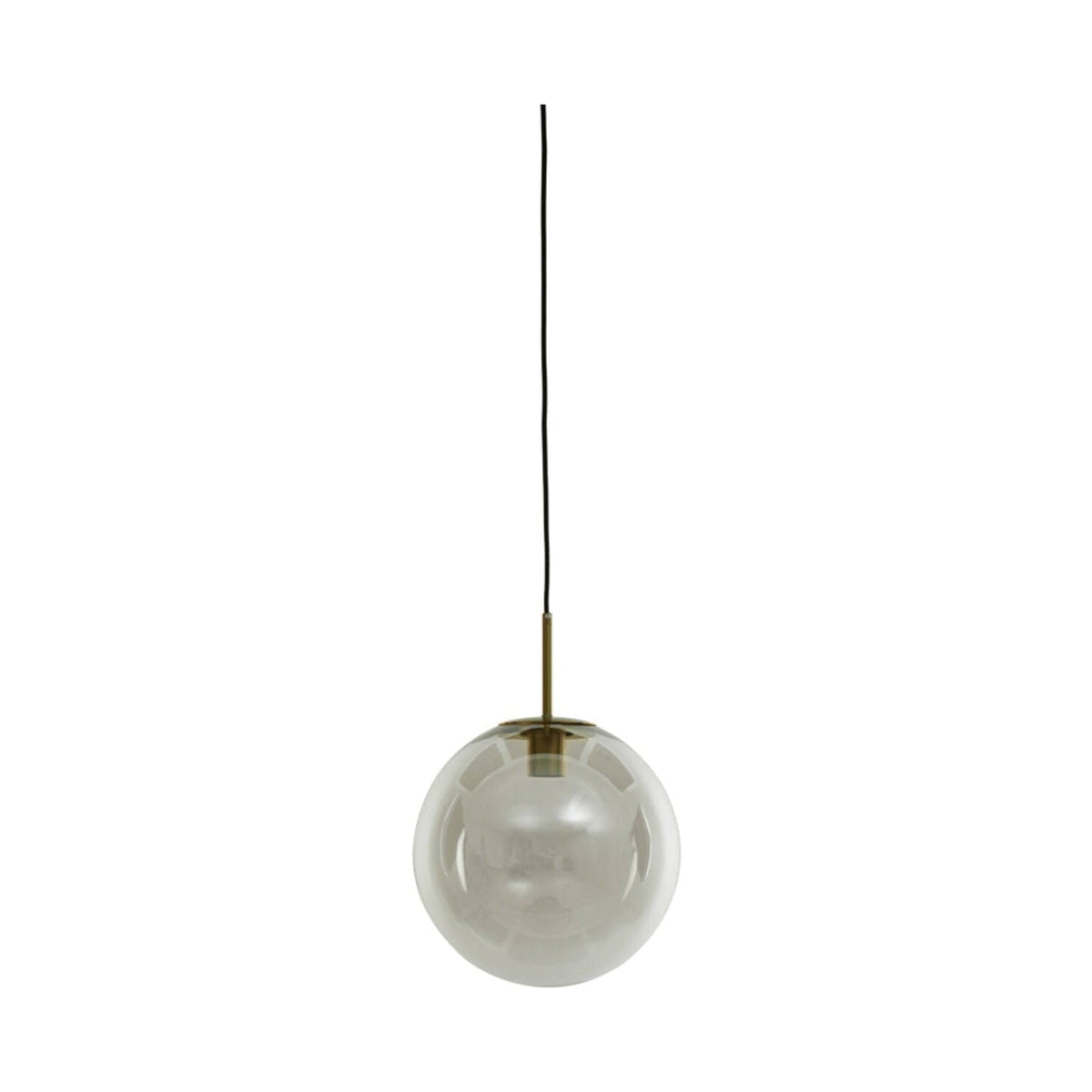 Medina Antique Bronze & Clear Glass Pendant Light 40cm