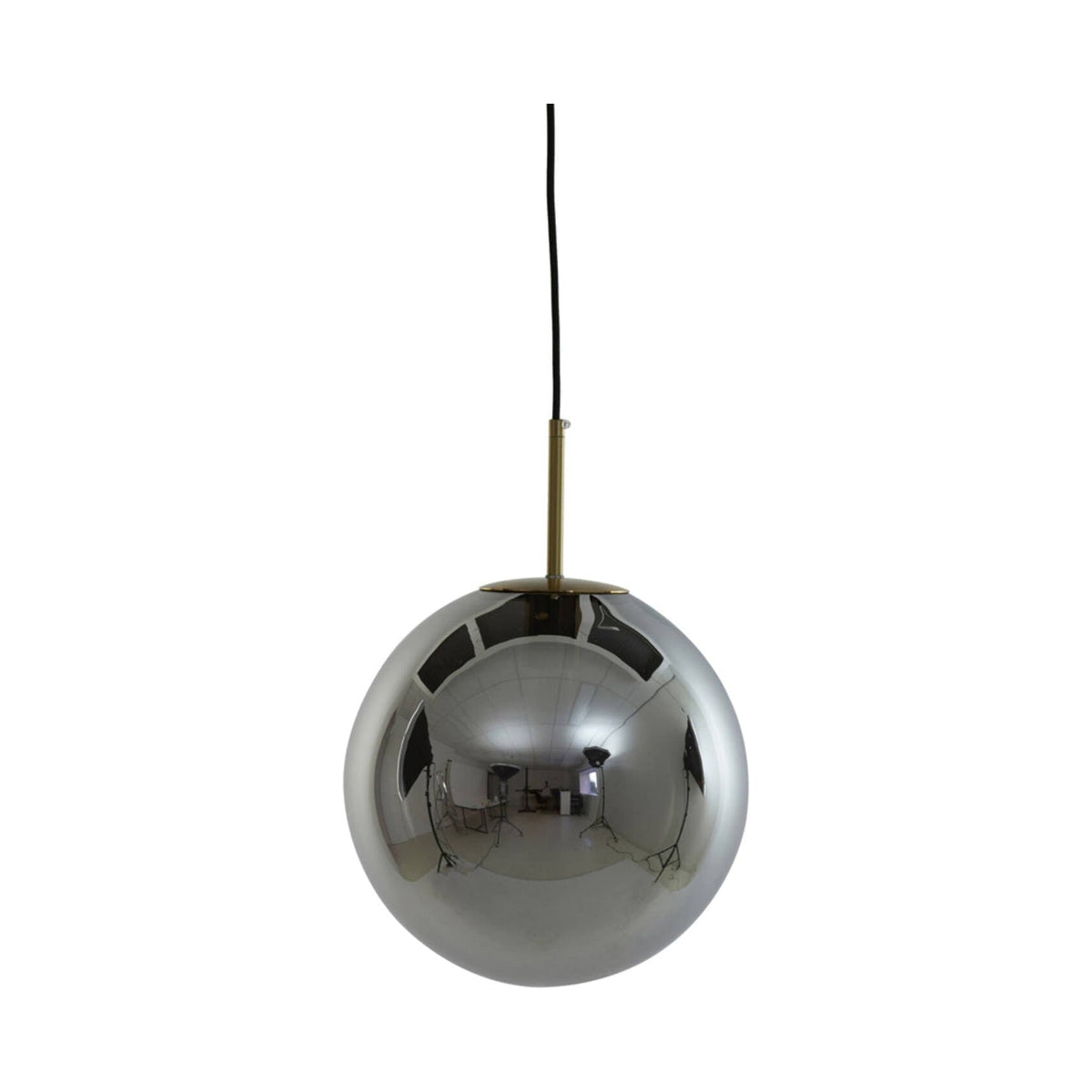 Medina Antique Bronze & Smoked Glass Pendant Light 40cm