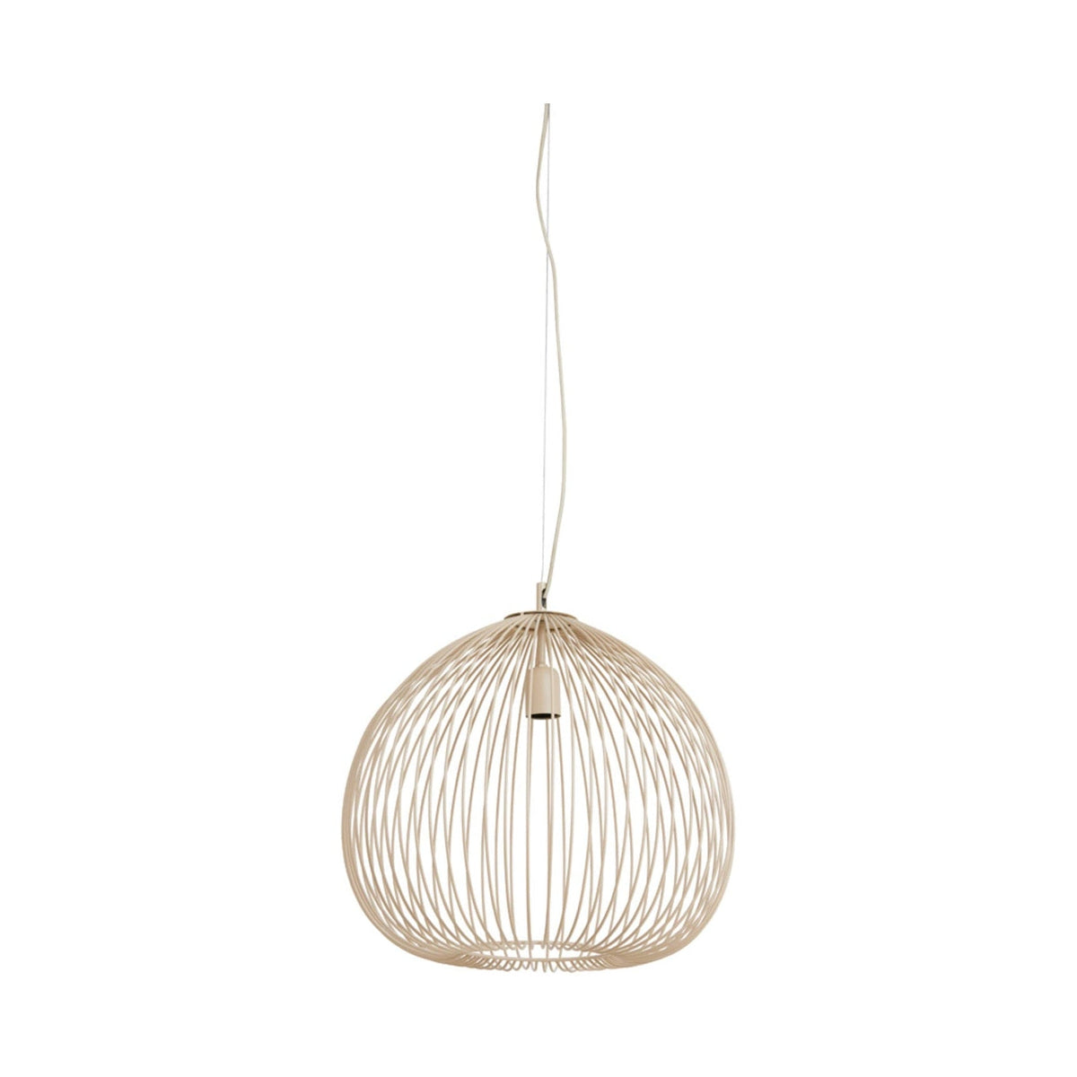 Rilana Matt Beige Metal Pendant Light 45cm