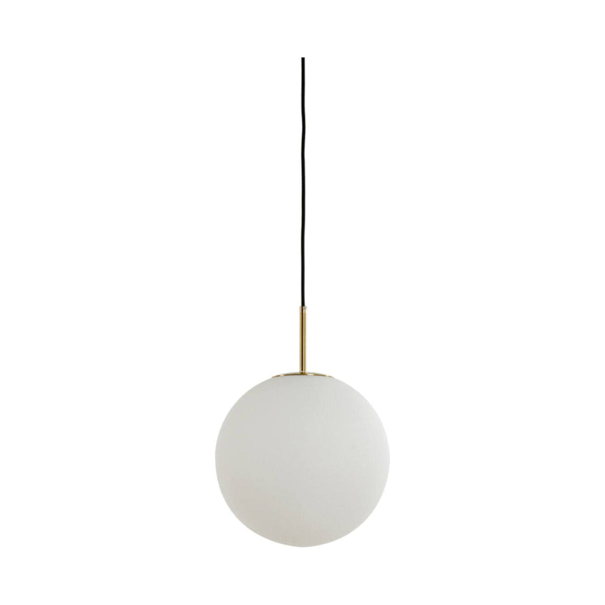 Medina Antique Bronze & Matt White Glass Pendant Light 25cm