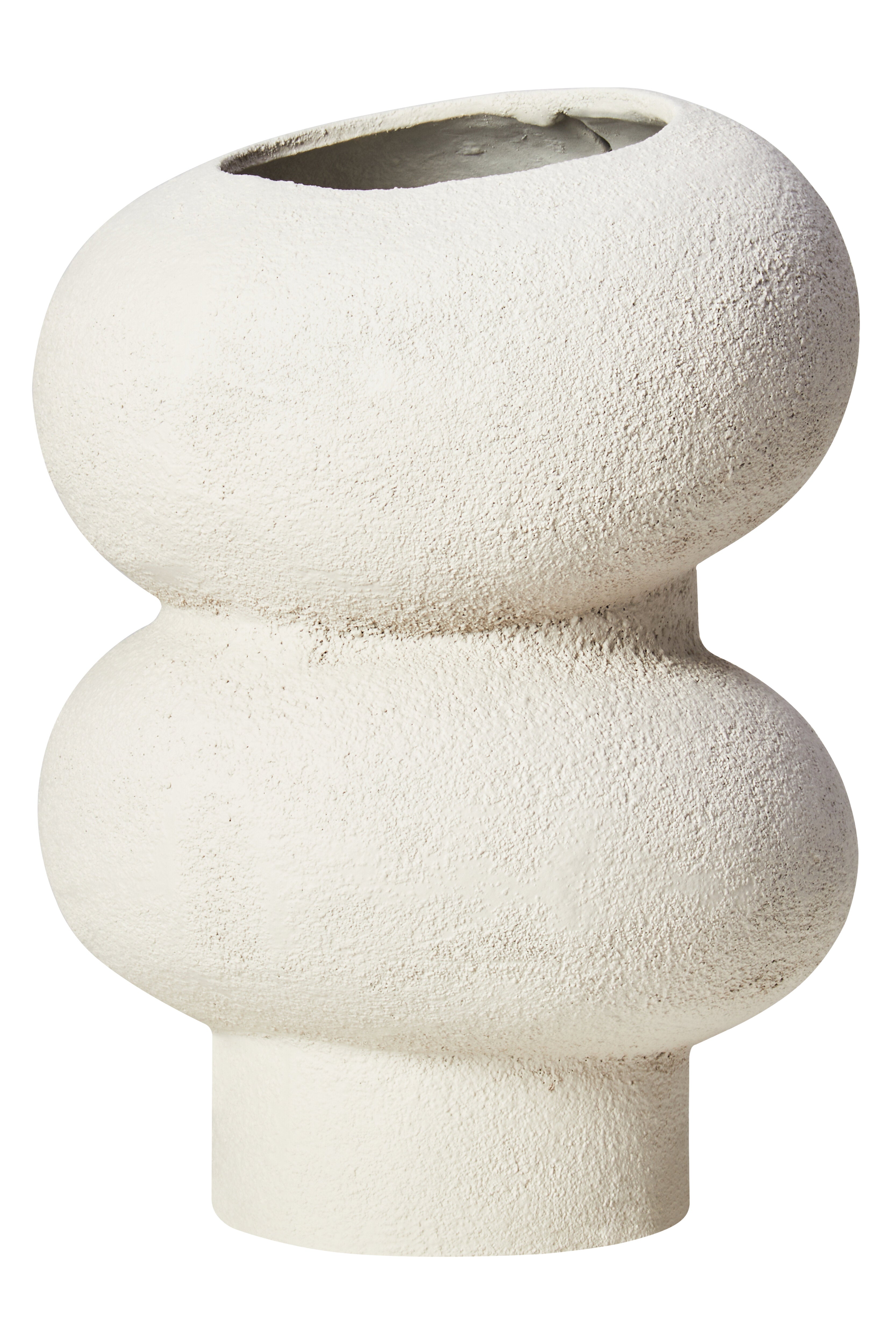 Avila Textured White Bubble Vase