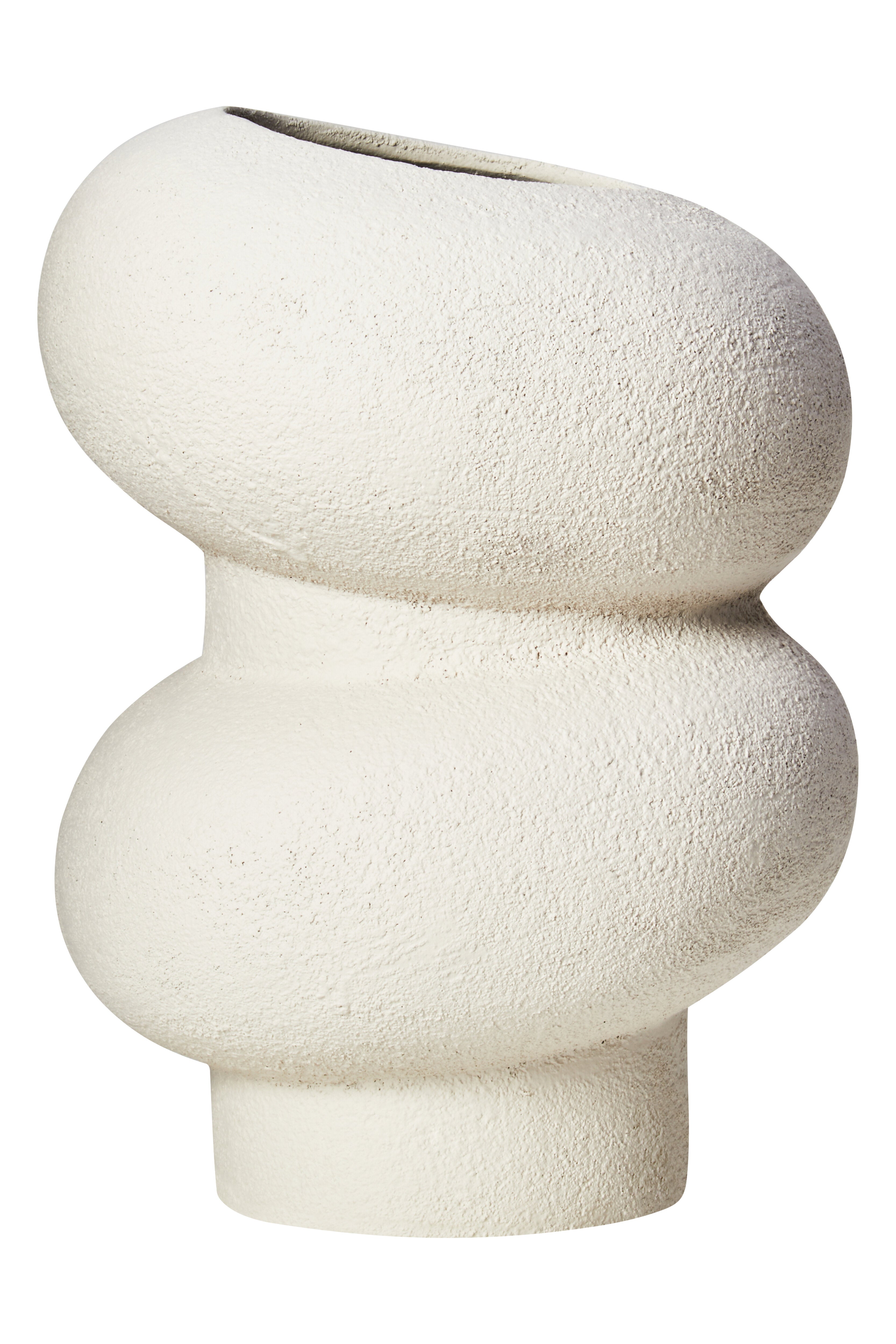 Avila Textured White Bubble Vase