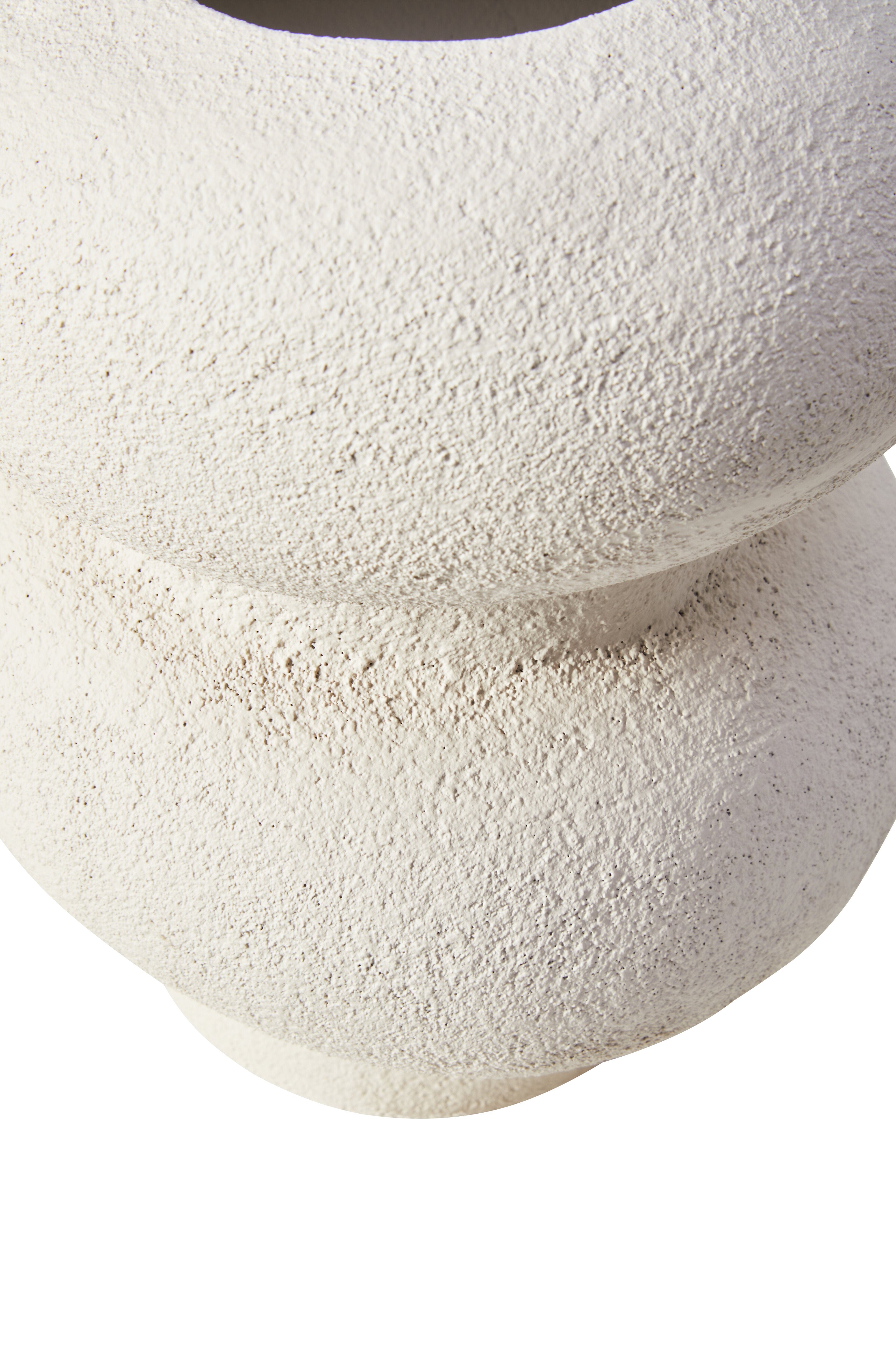 Avila Textured White Bubble Vase