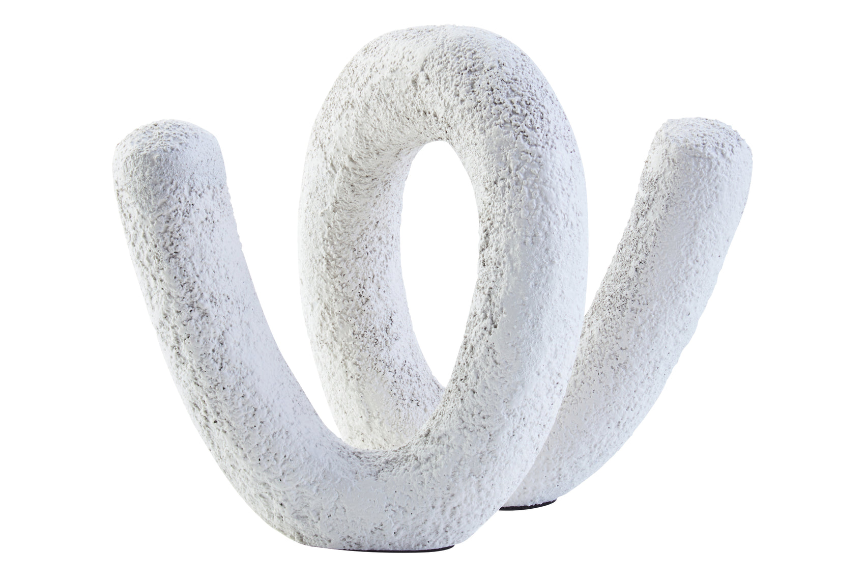 Avila Textured White Loop Sculpture