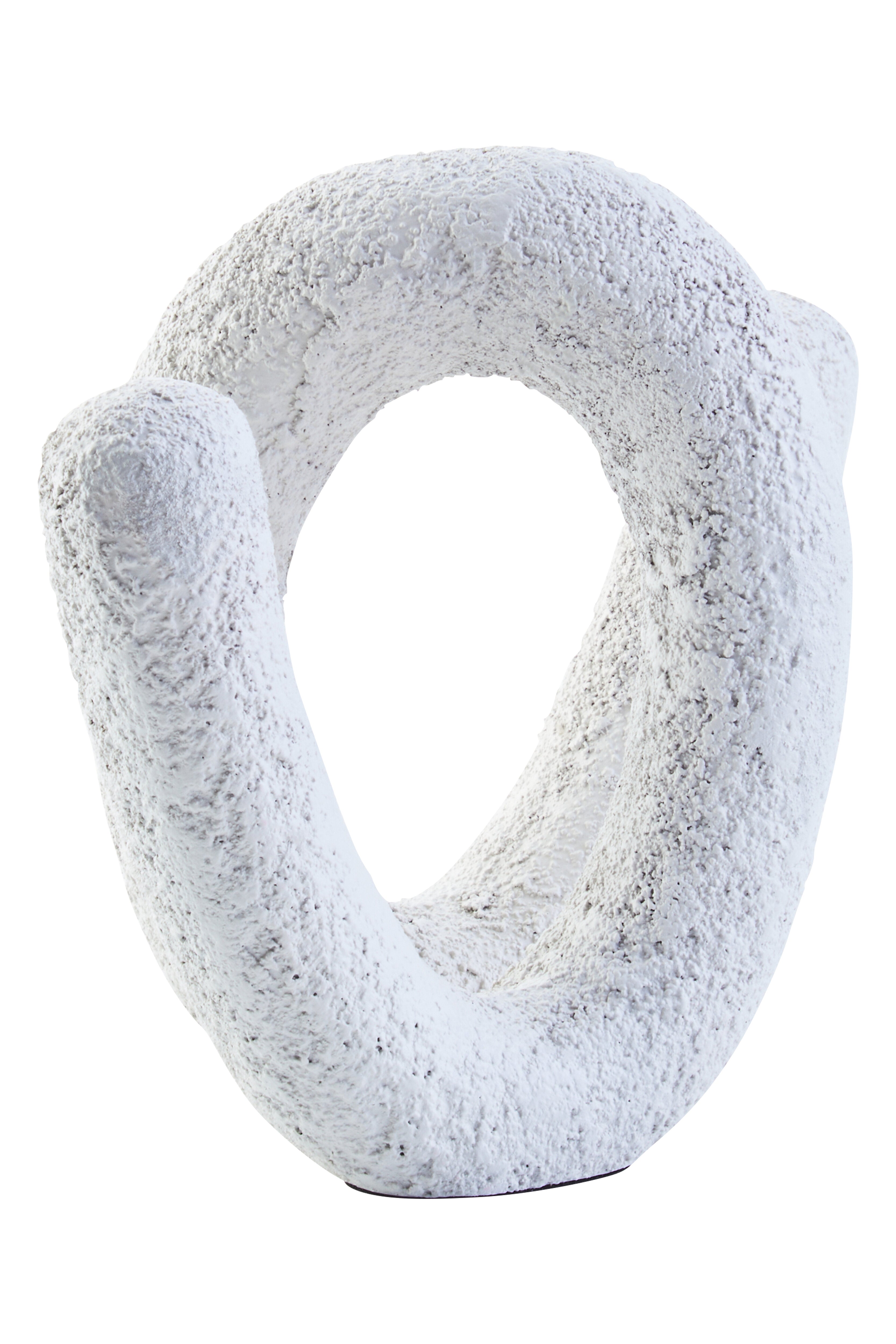 Avila Textured White Loop Sculpture
