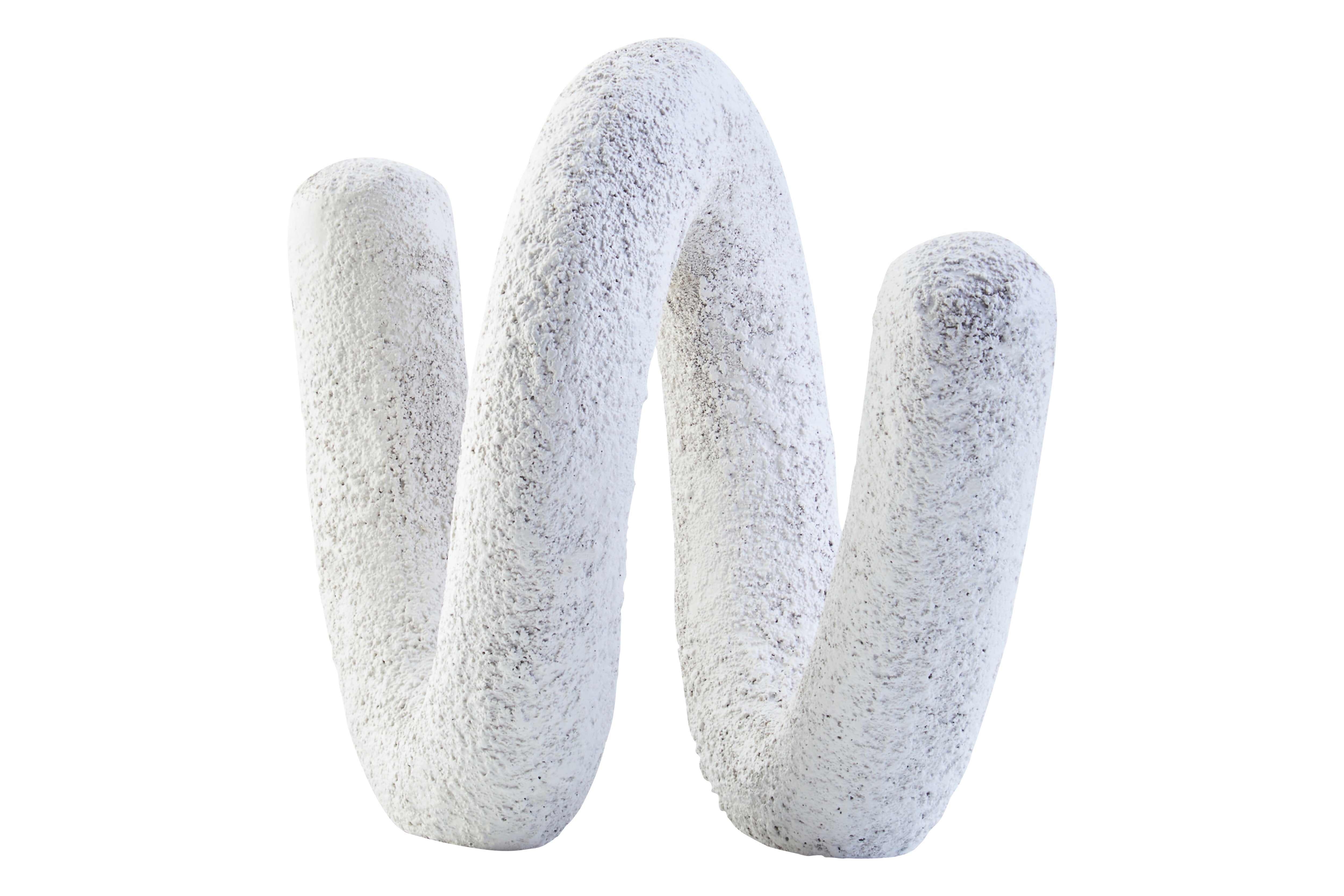 Avila Textured White Loop Sculpture