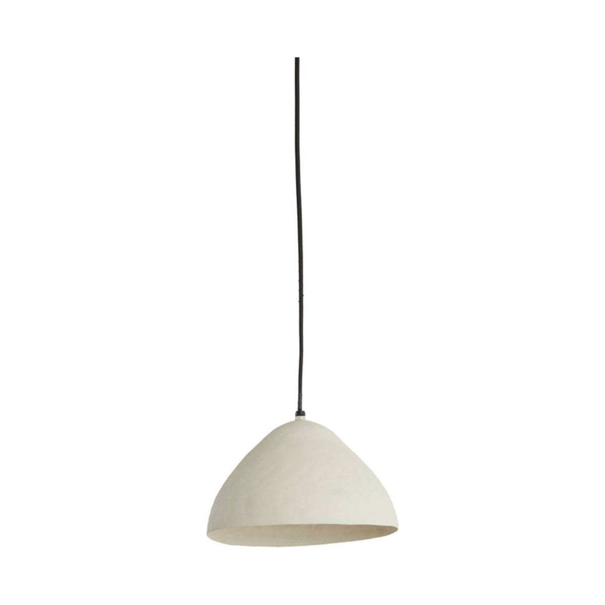Elimo Matt Cream Metal Pendant Light 25cm