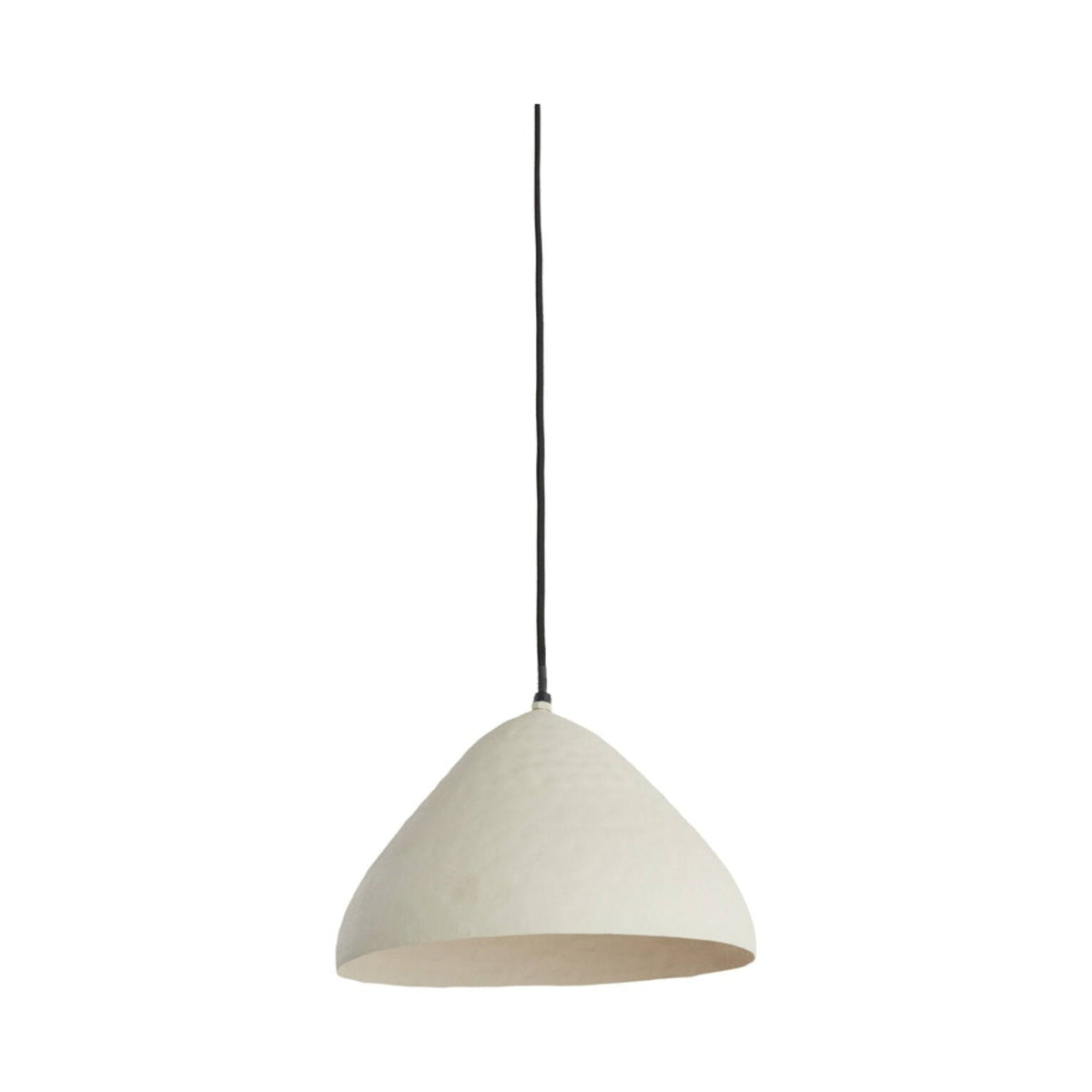 Elimo Matt Cream Metal Pendant Light 32cm