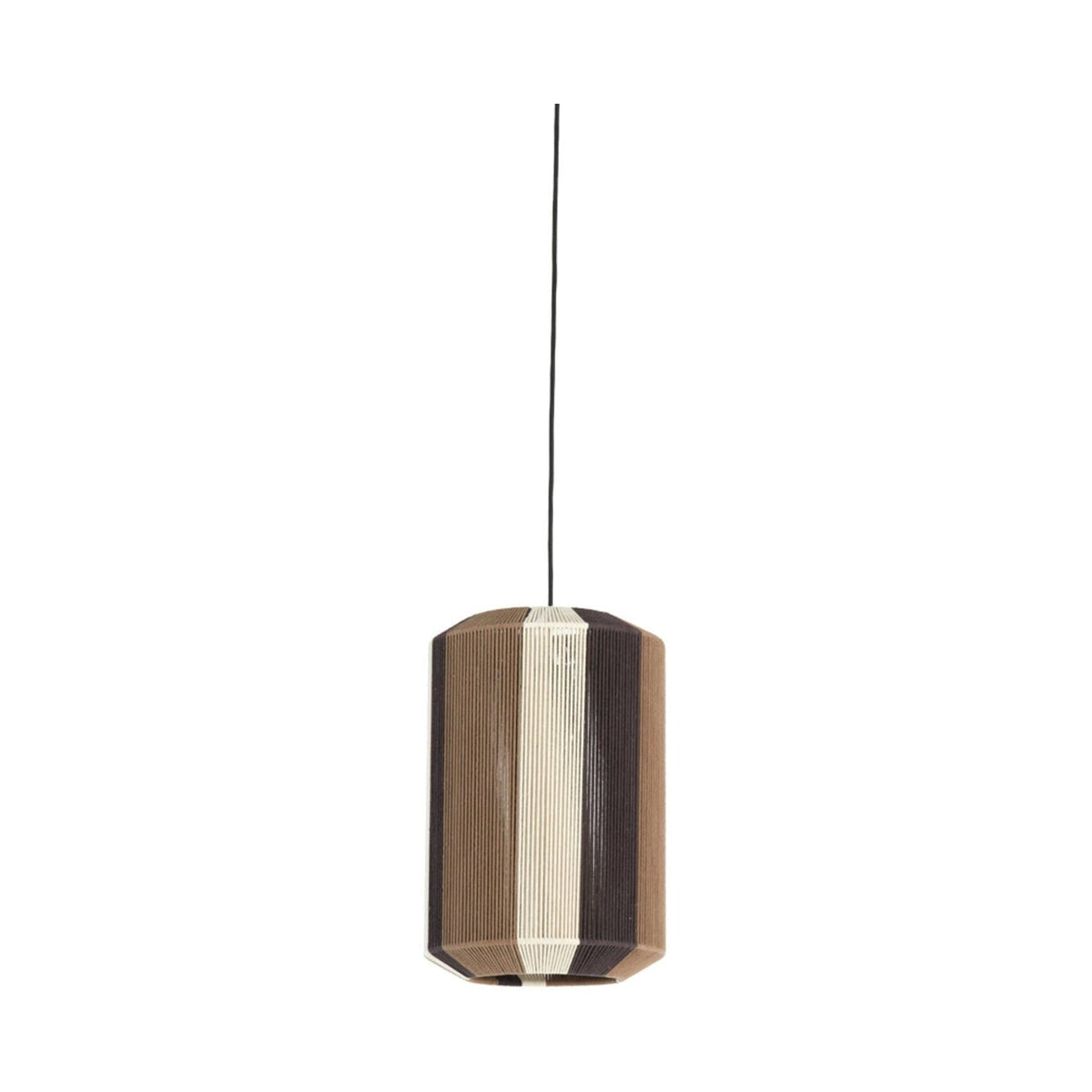 Kozana Brown & Cream Pendant Light 30cm