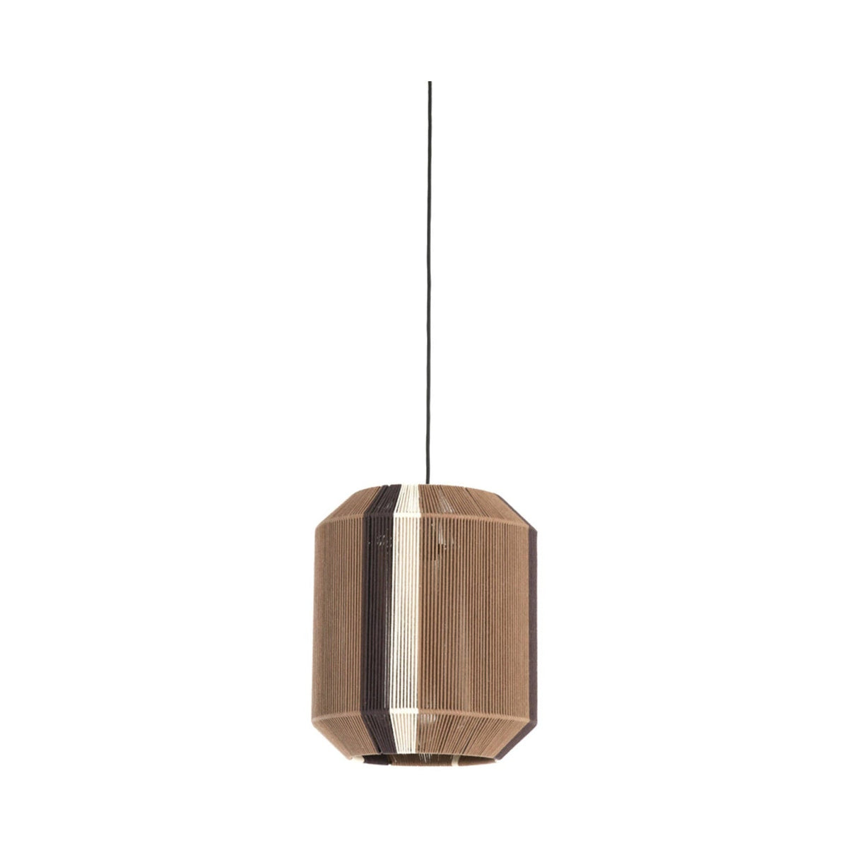 Kozana Brown & Cream Pendant Light 36cm