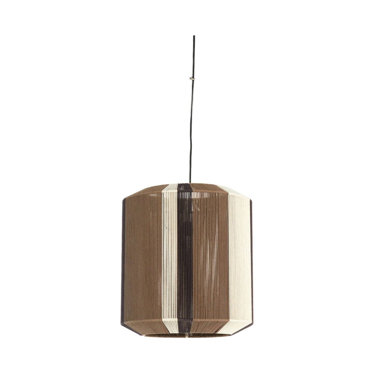 Kozana Brown & Cream Pendant Light 48cm