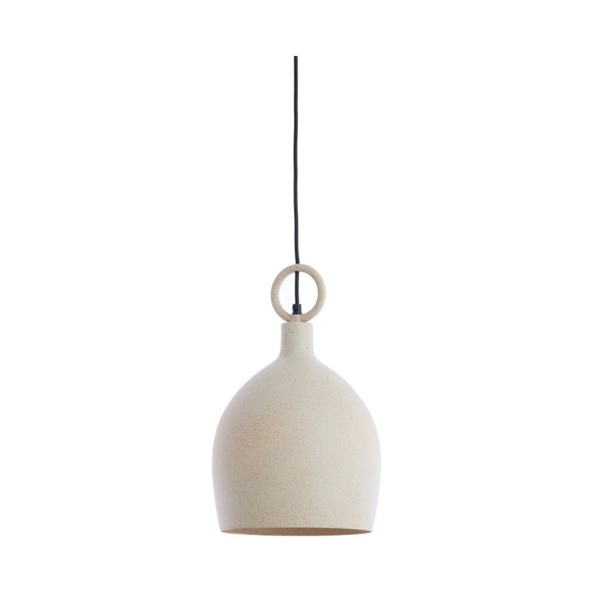 Rosero Sand & Light Brown Spotted Metal Pendant Light