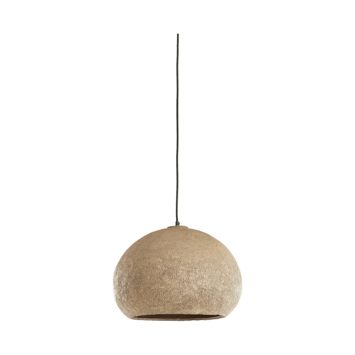 Celmiros Grey Papier Mâché Pendant Light 41cm