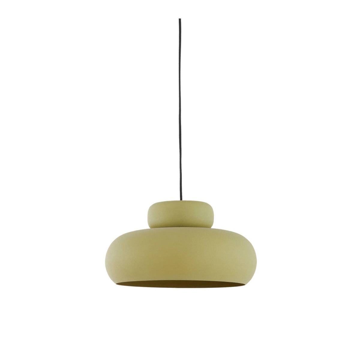 Neiva Matt Olive Green Metal Pendant Light 39cm