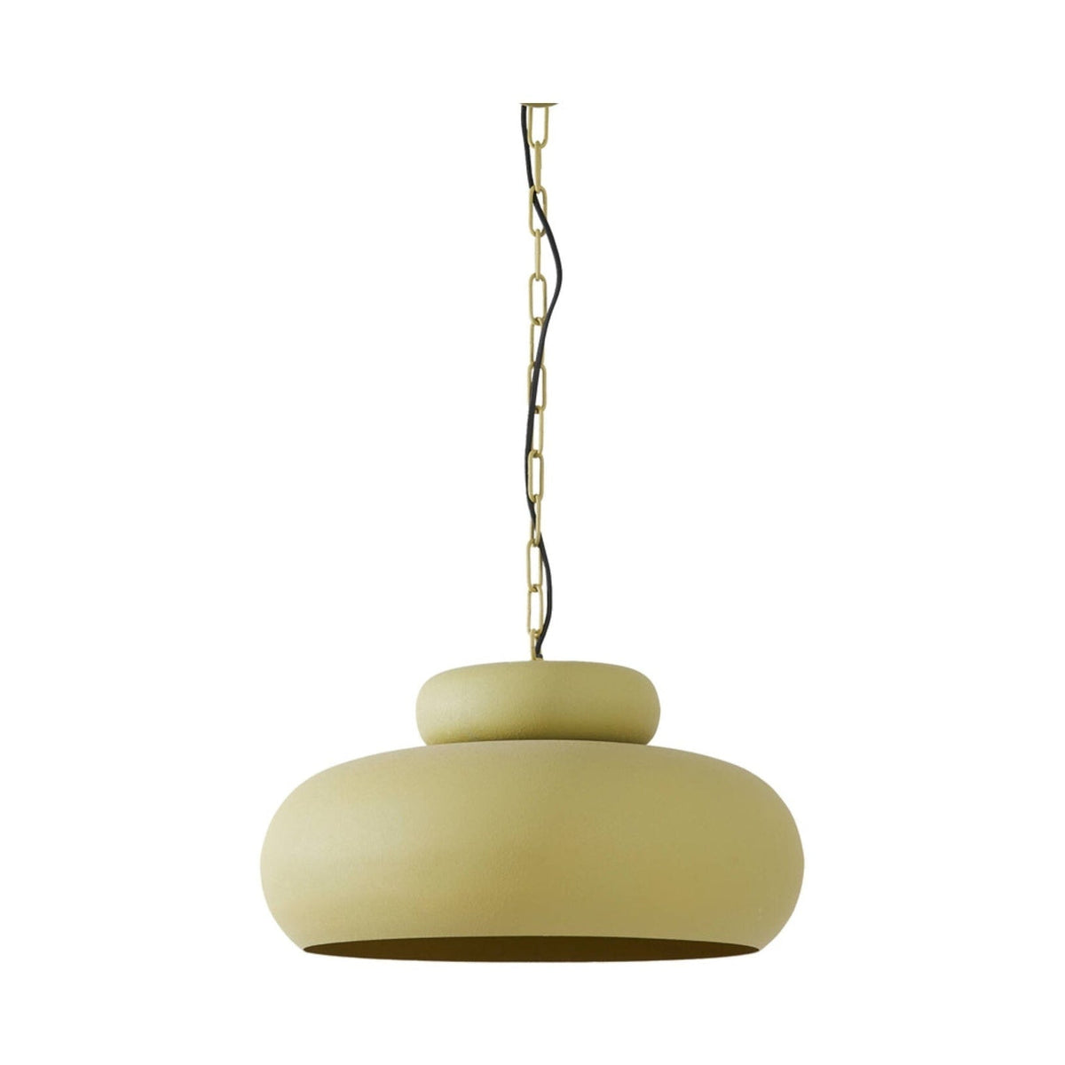 Neiva Matt Olive Green Metal Pendant Light 46cm
