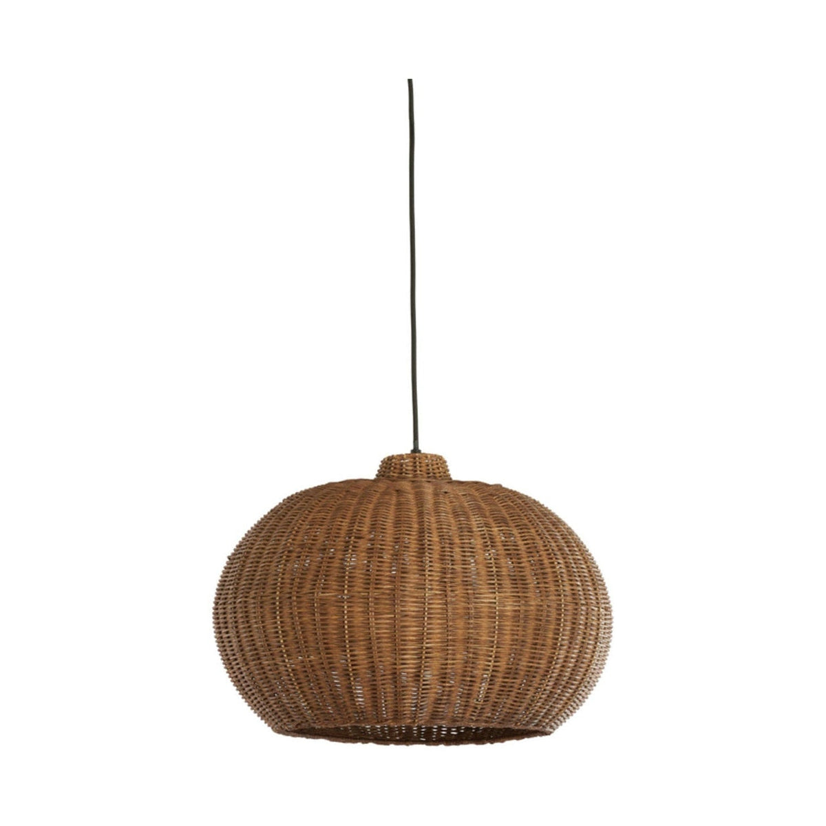 Melzor Dark Brown Rattan Pendant Light 45cm