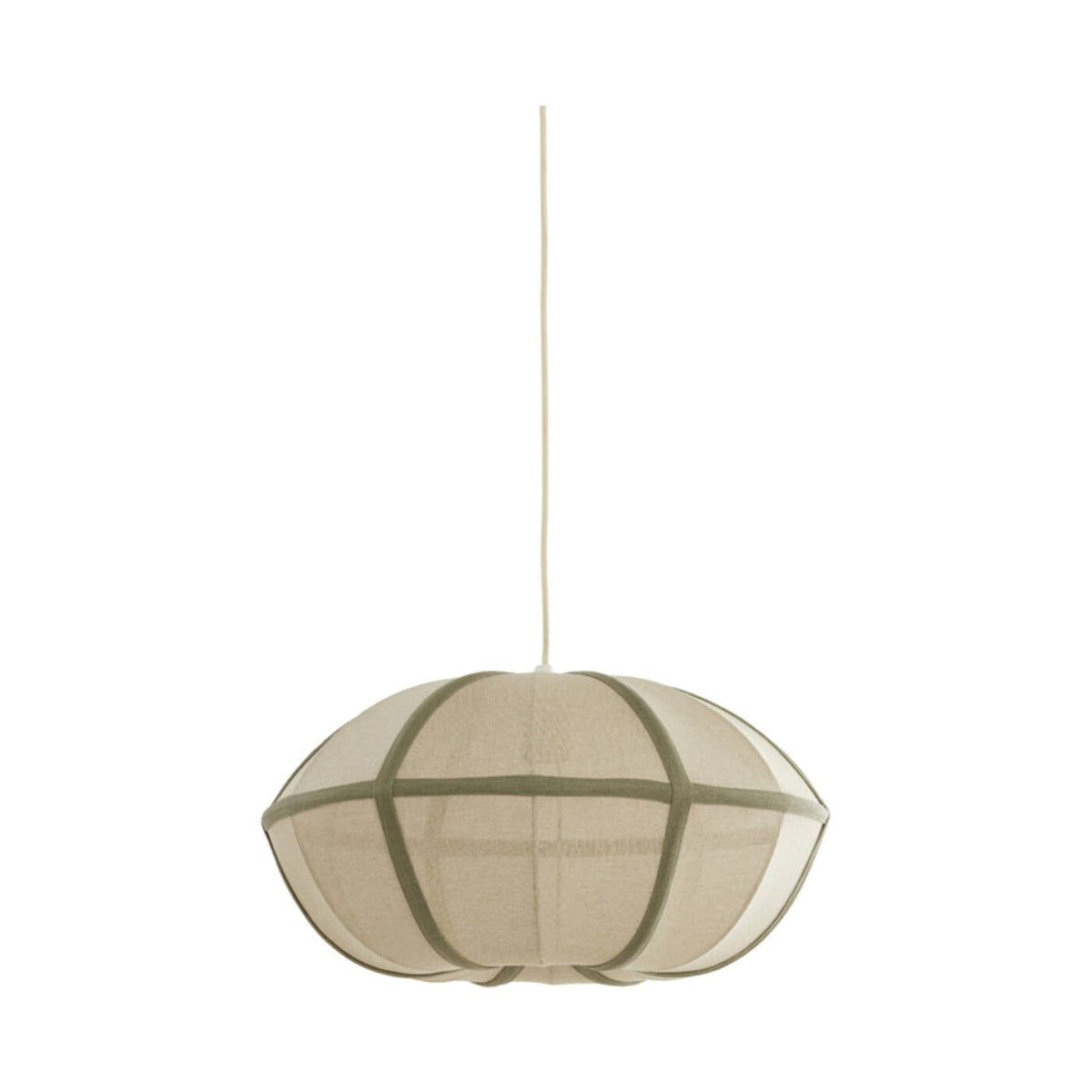 Mirelys Natural & Olive Green Pendant Light 49cm