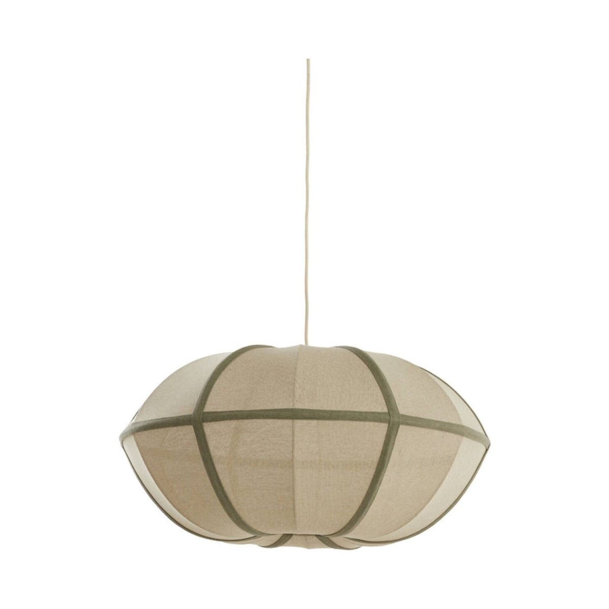 Mirelys Natural & Olive Green Pendant Light 61cm