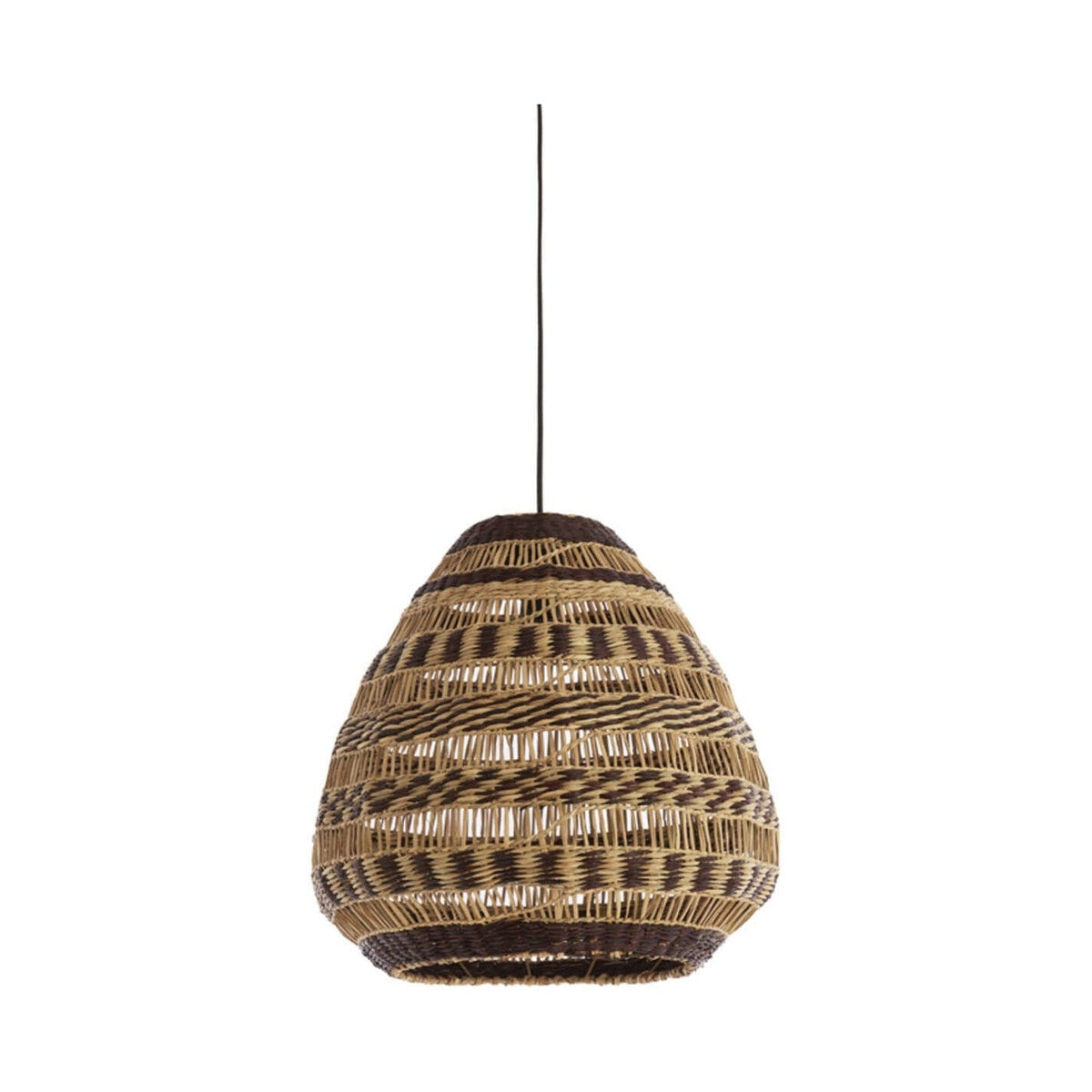 Soluna Natural & Brown Seagrass Pendant Light 47cm