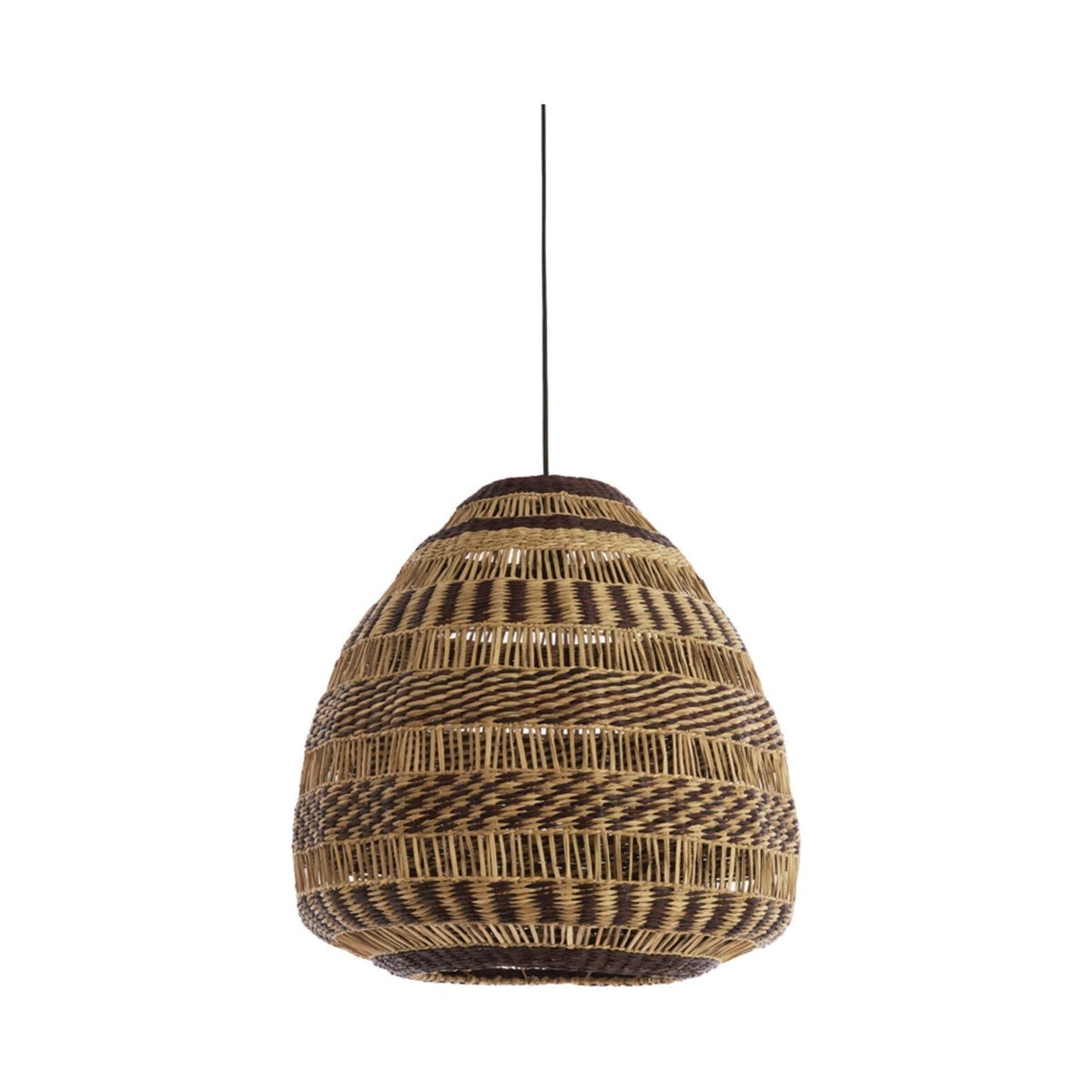 Soluna Natural & Brown Seagrass Pendant Light 56cm