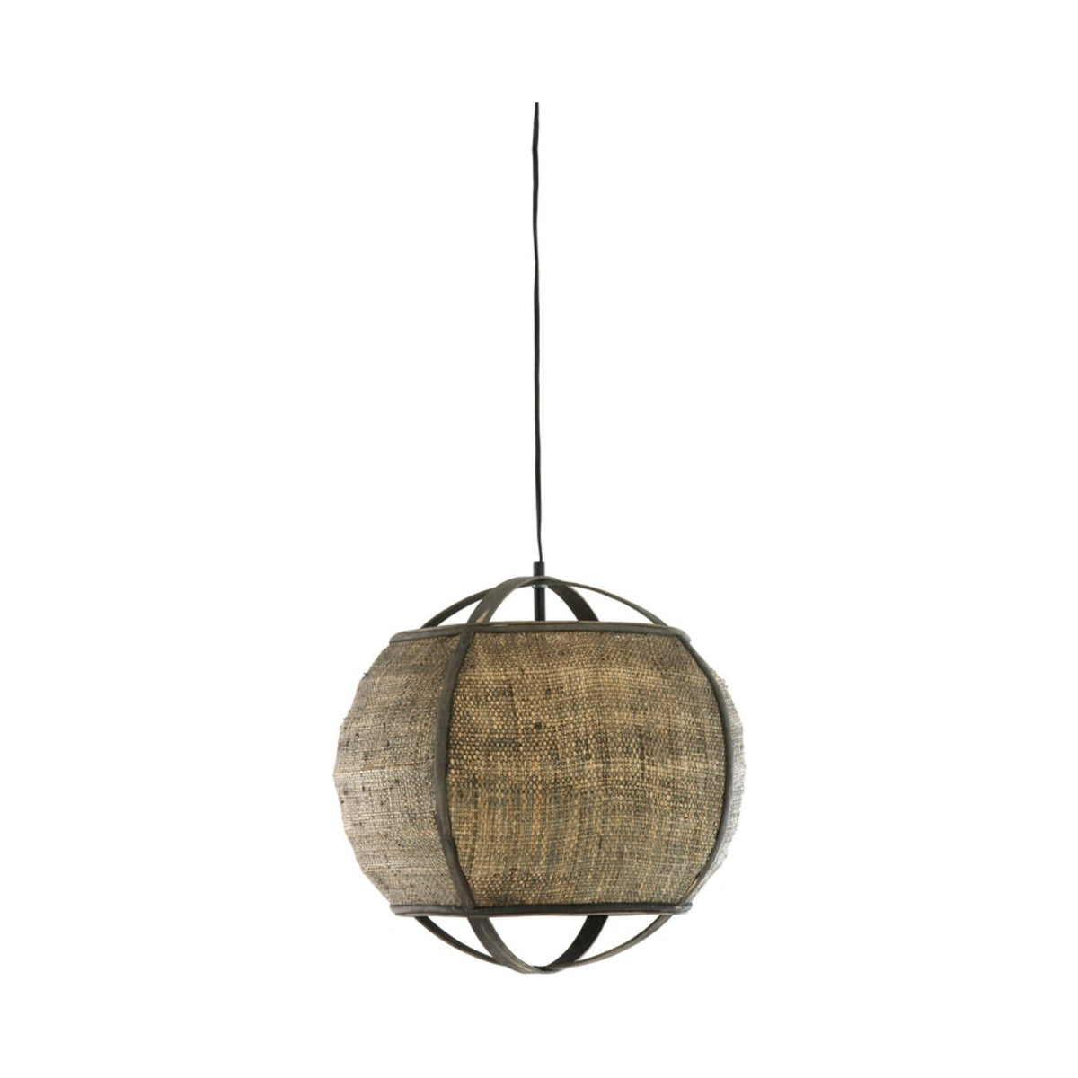 Bozona Brown/Grey Rattan Pendant Light 41cm