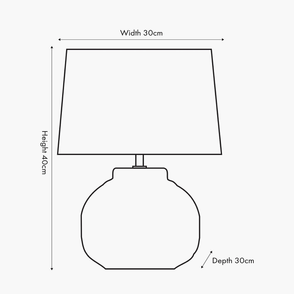 Anneli Warm White Aztec Texture Ceramic Table Lamp