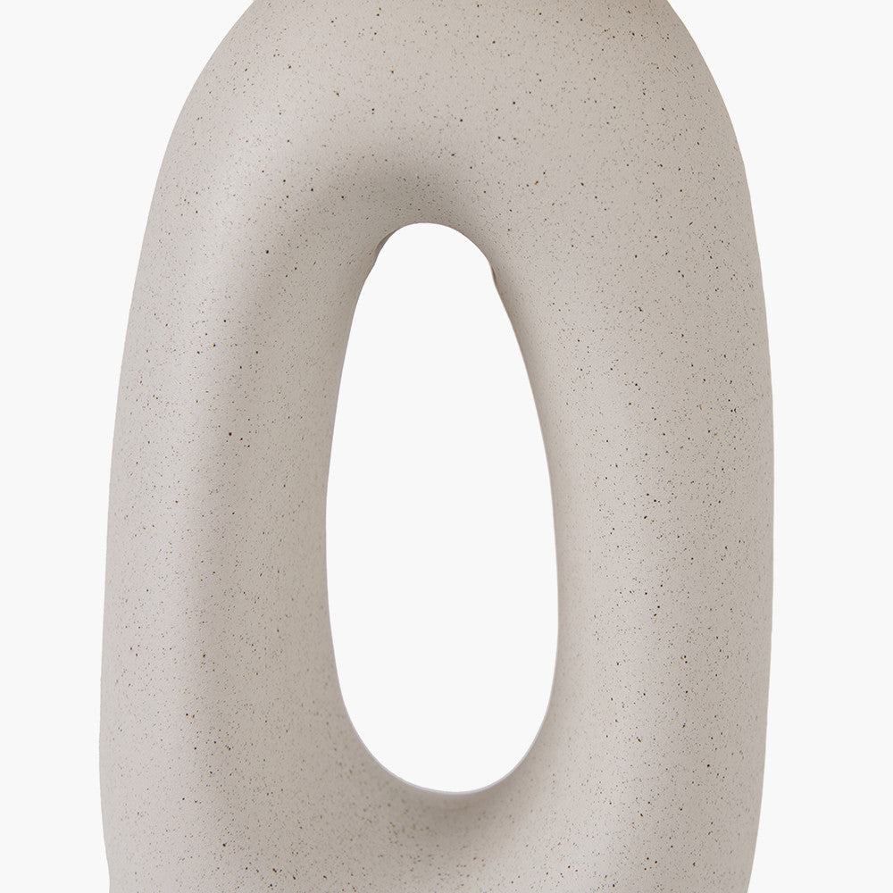 Laila Natural Organic Tall Ceramic Table Lamp