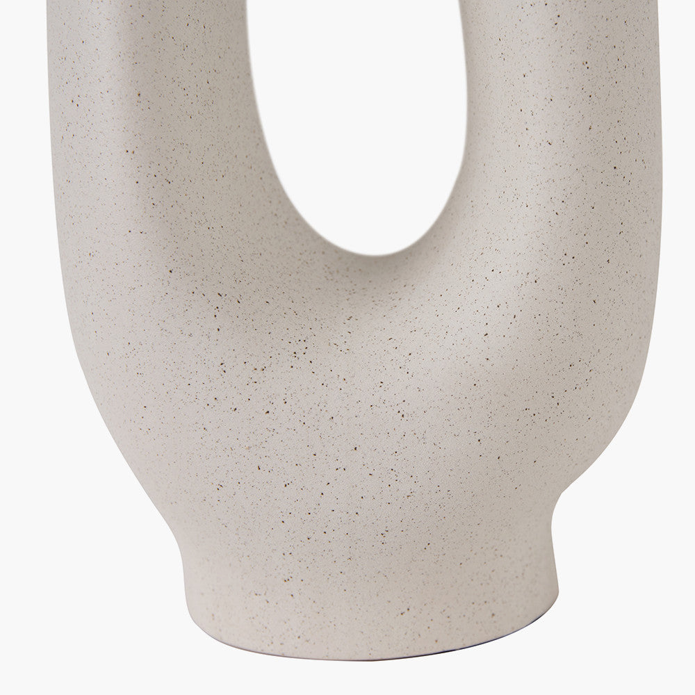 Laila Natural Organic Tall Ceramic Table Lamp