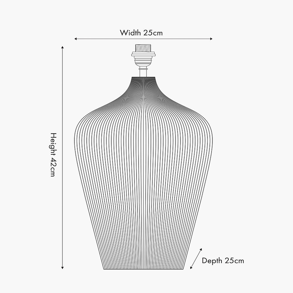 Taika White Wash Textured Wood Table Lamp - Base Only