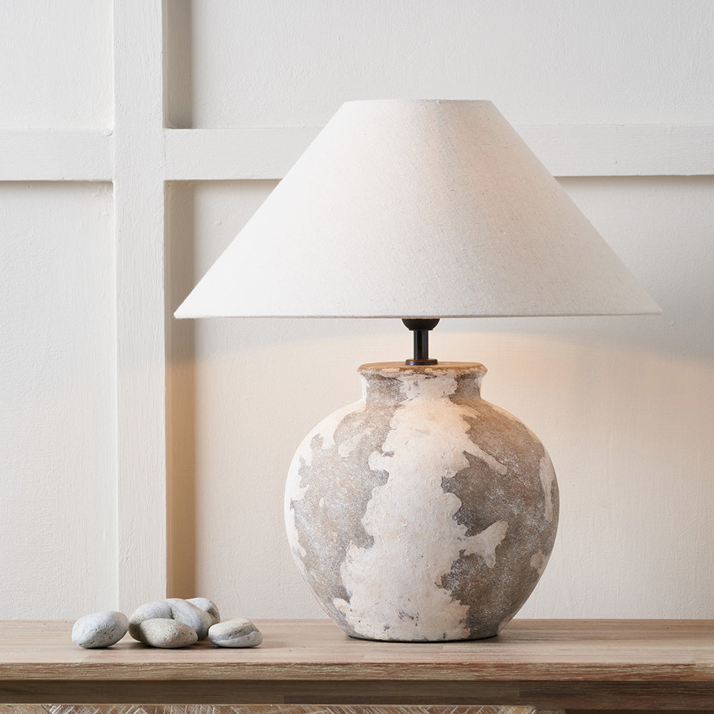 Lulia Antique Finish Stoneware Table Lamp - Base Only