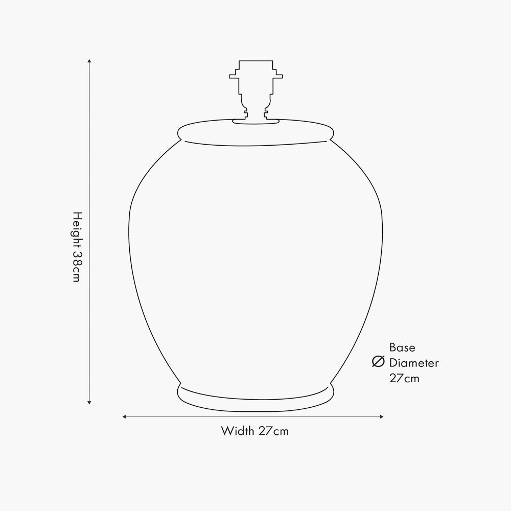 Lulia Antique Finish Stoneware Urn Table Lamp - Base Only