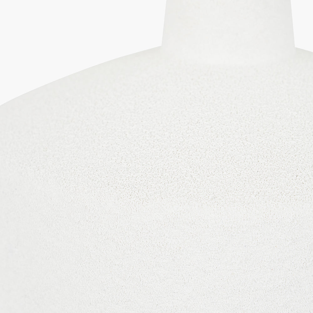 Elio White and Wood Effect Textured Ceramic Table Lamp