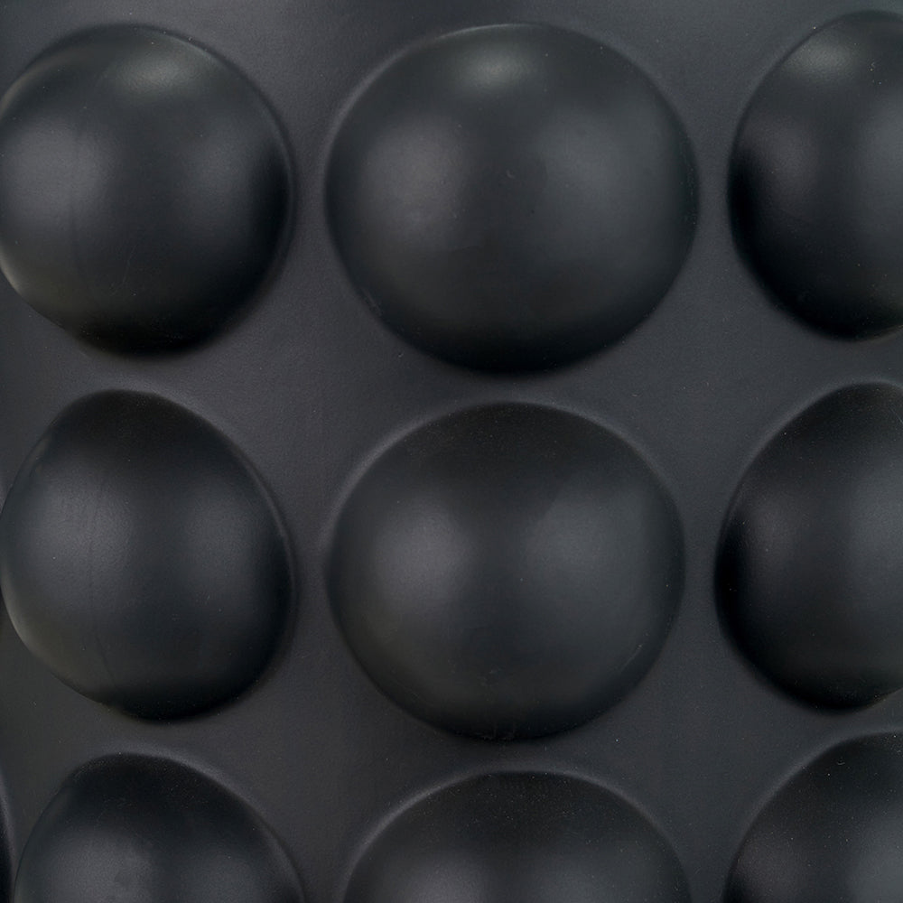Serenity Black Bobbled Ceramic Large Table Lamp - Base Only