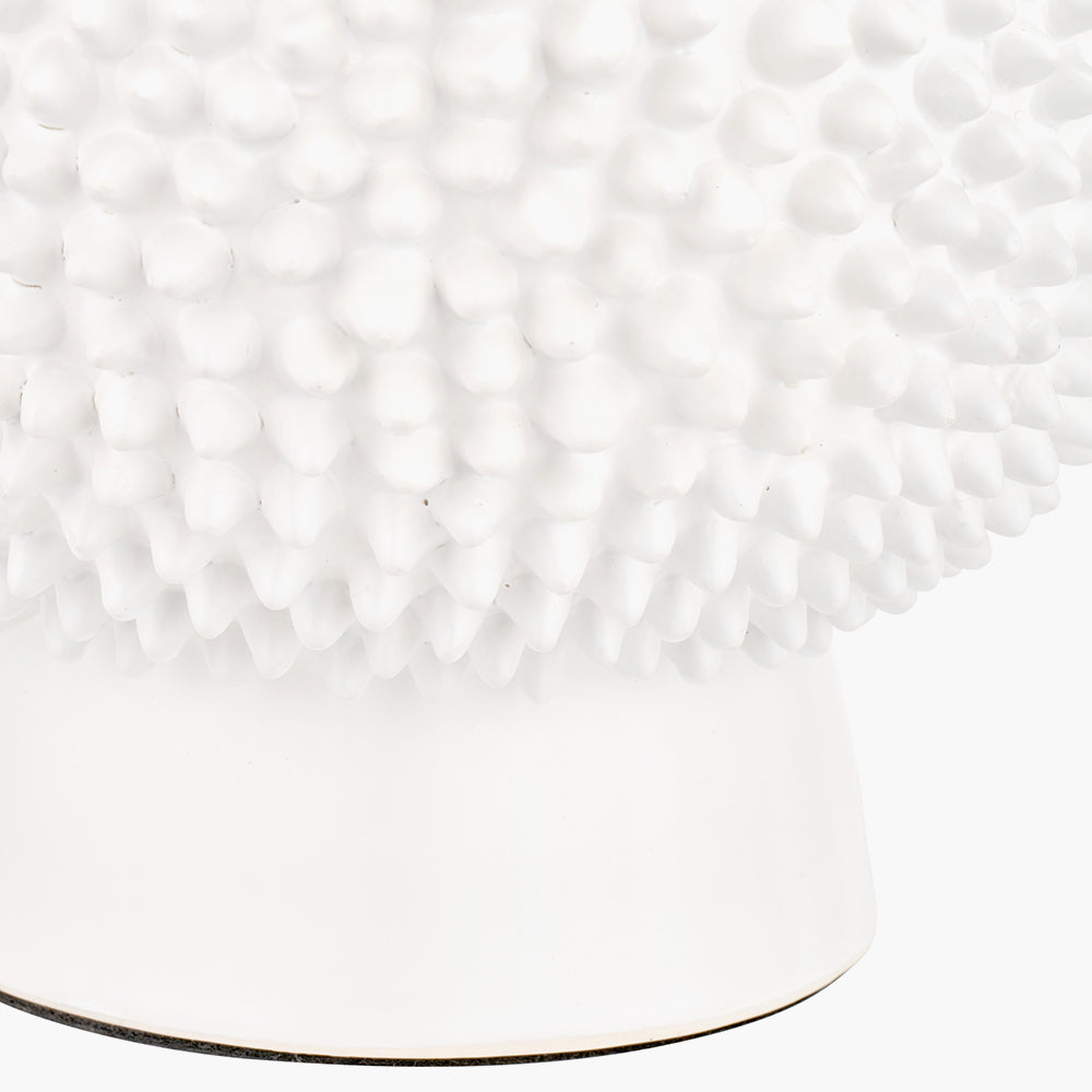 Wrenley Cream Ceramic Sea Urchin Table Lamp - Base Only