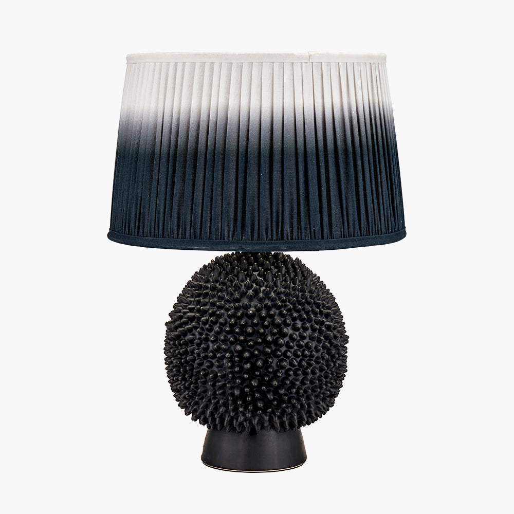 Wrenley Black Ceramic Sea Urchin Table Lamp - Base Only