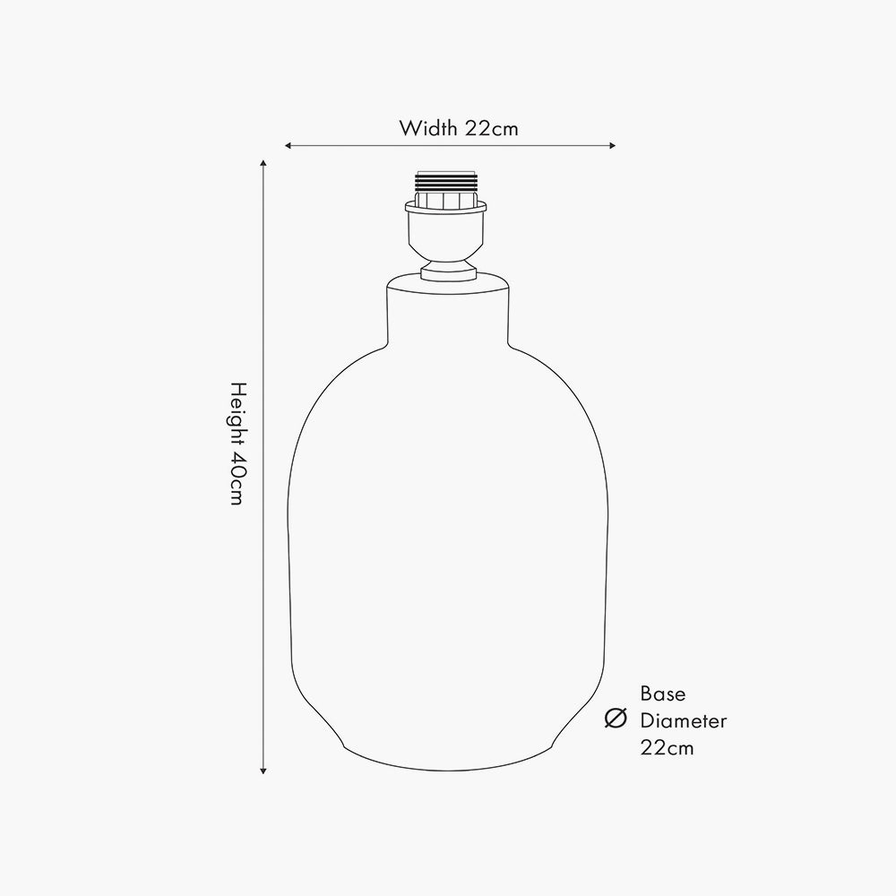 Tania Grey & White Pattern Ceramic Table Lamp - Base Only