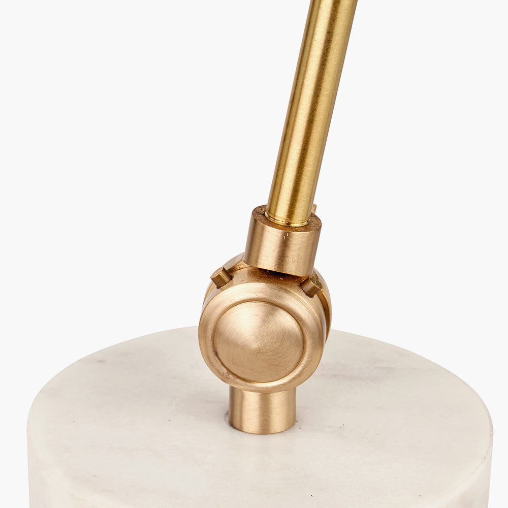 Eloise Gold Metal & Marble Table Lamp
