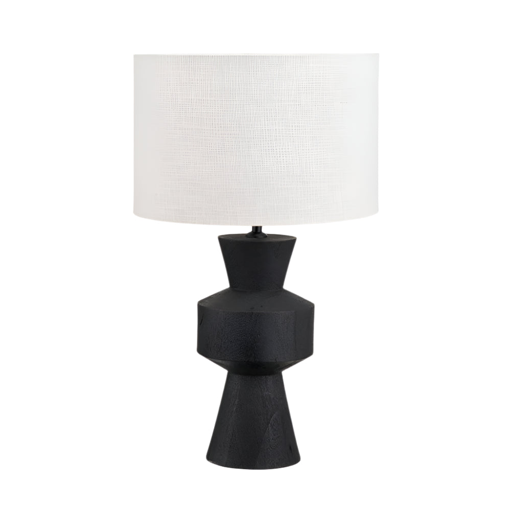 Koa Black Mango Wood Contemporary Table Lamp - Base Only