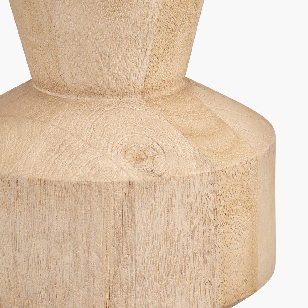 Koa Natural Mango Wood Contemporary Table Lamp Base