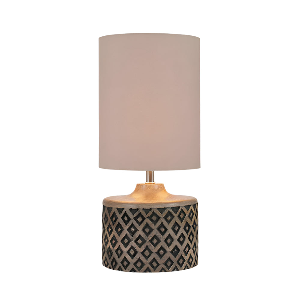 Orissa Short Wooden Diamond Table Lamp