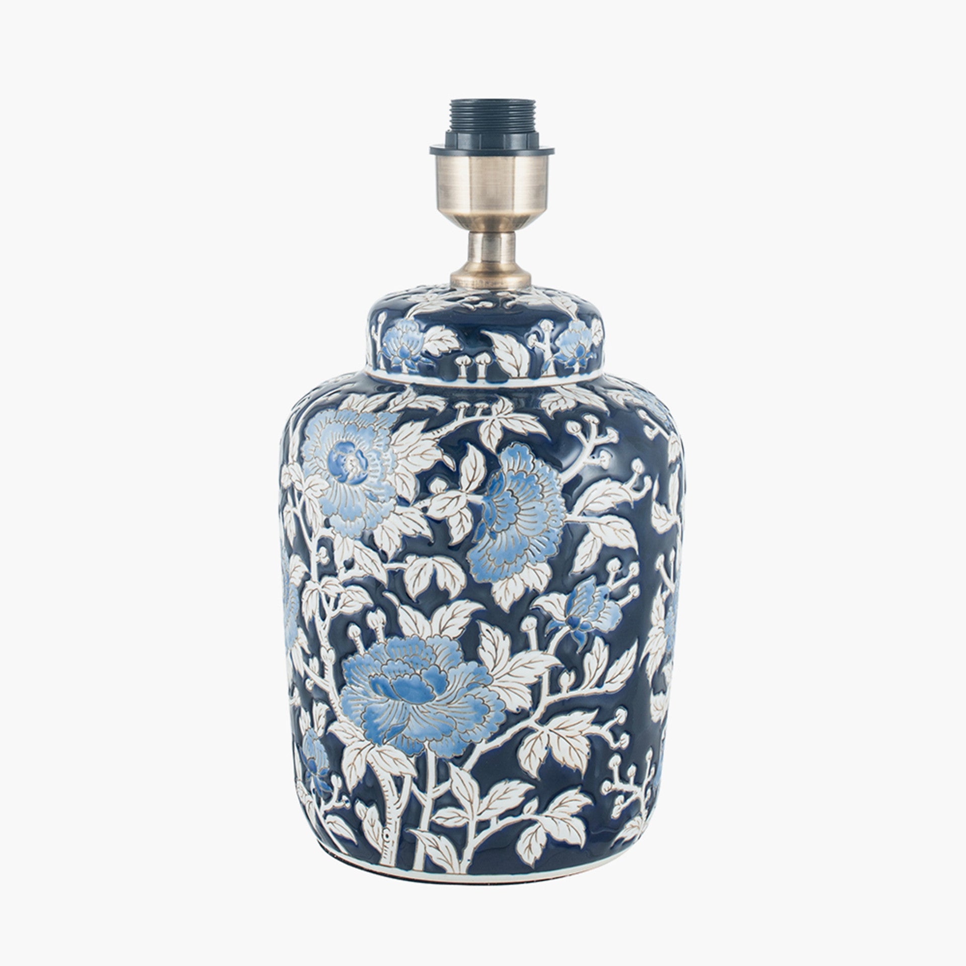 Fleur Blue Floral Ceramic Table Lamp Base