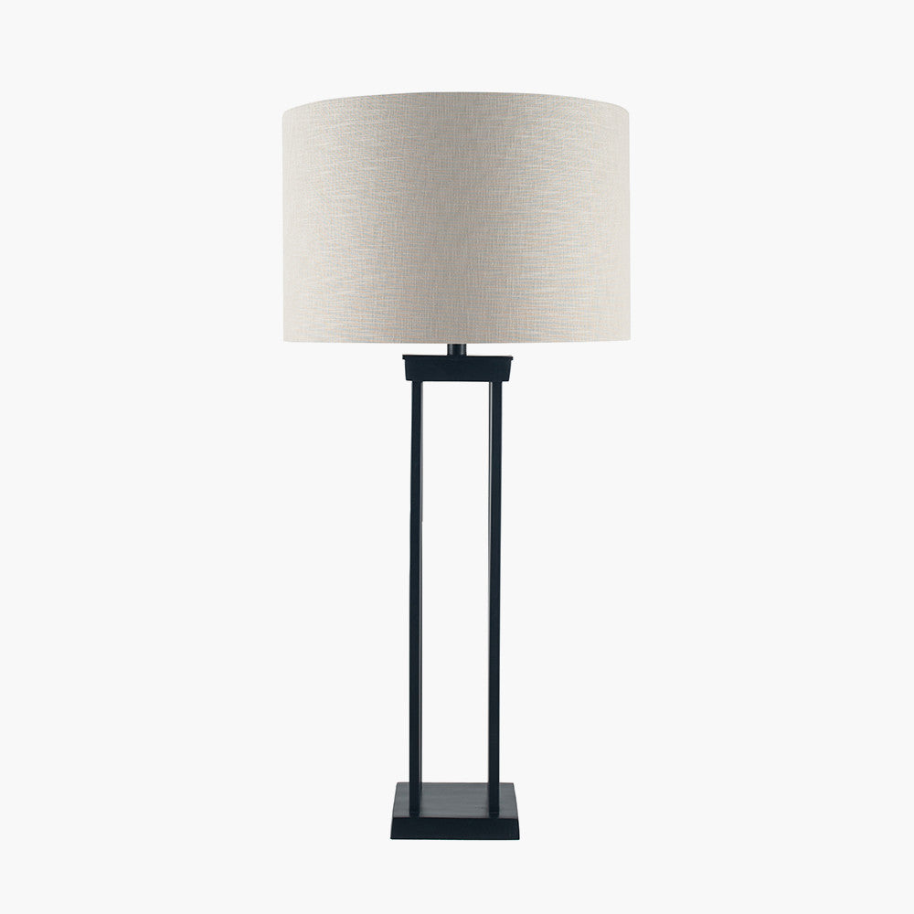 Langston Matt Black Metal Column Table Lamp Base