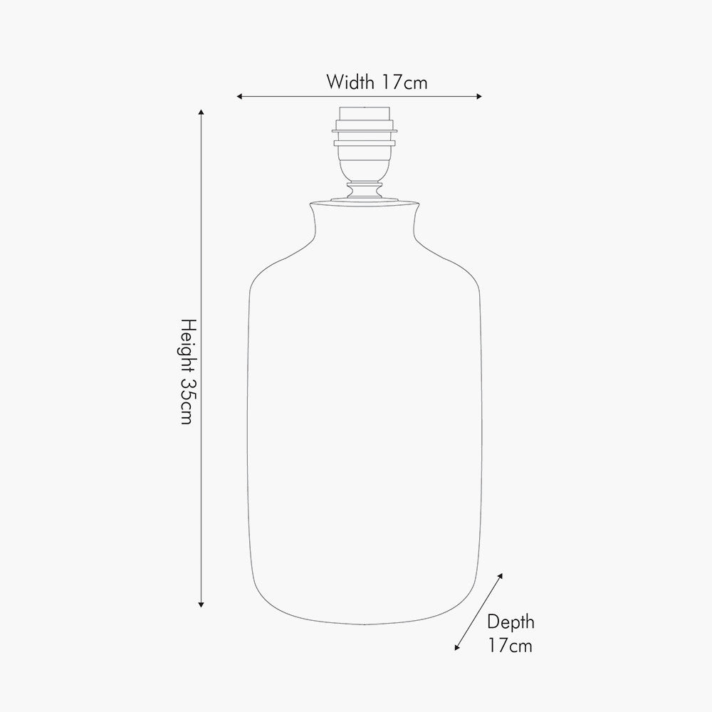 Atouk Textured Black Stoneware Table Lamp - Base Only