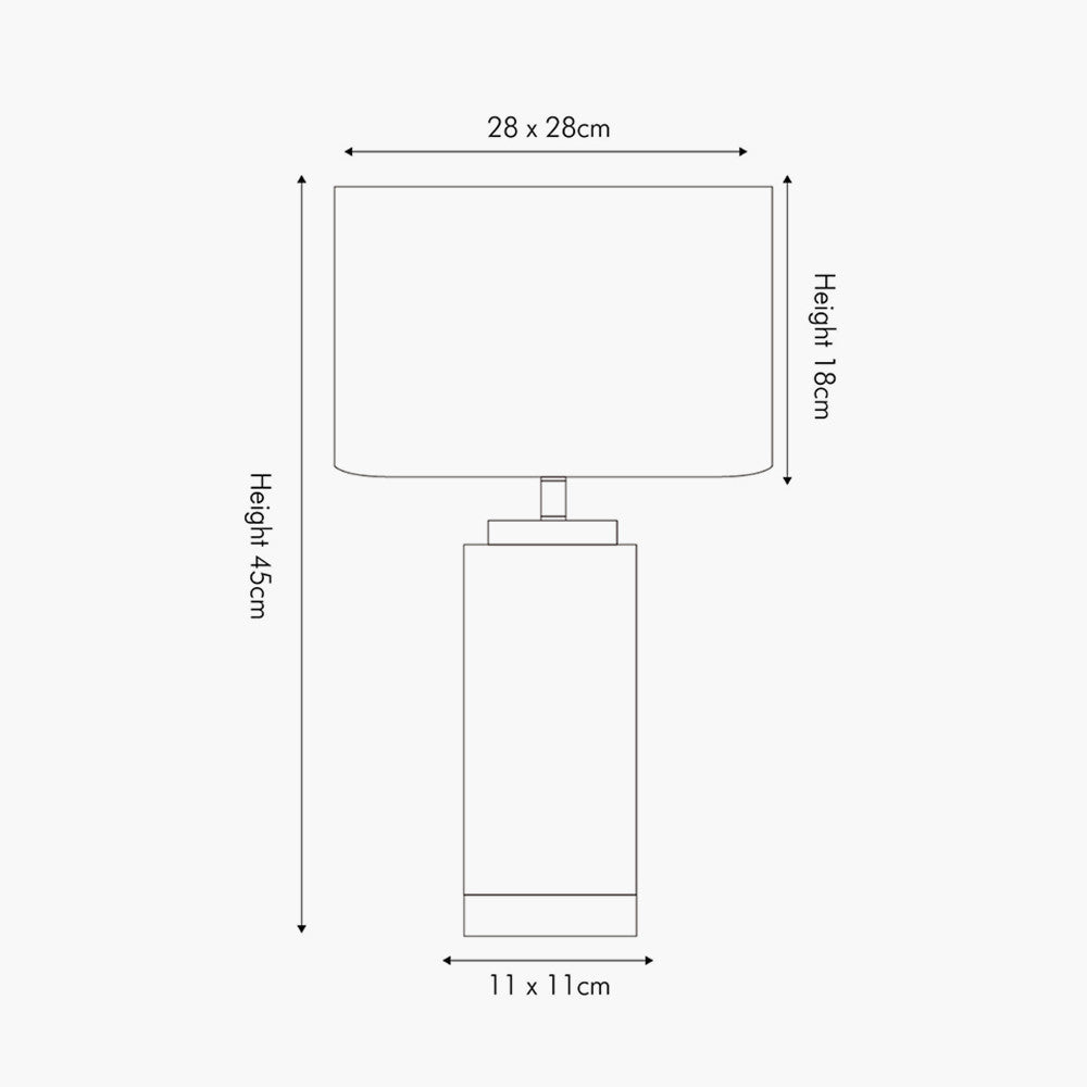 Ionic White Textured Ceramic & Gold Metal Table Lamp