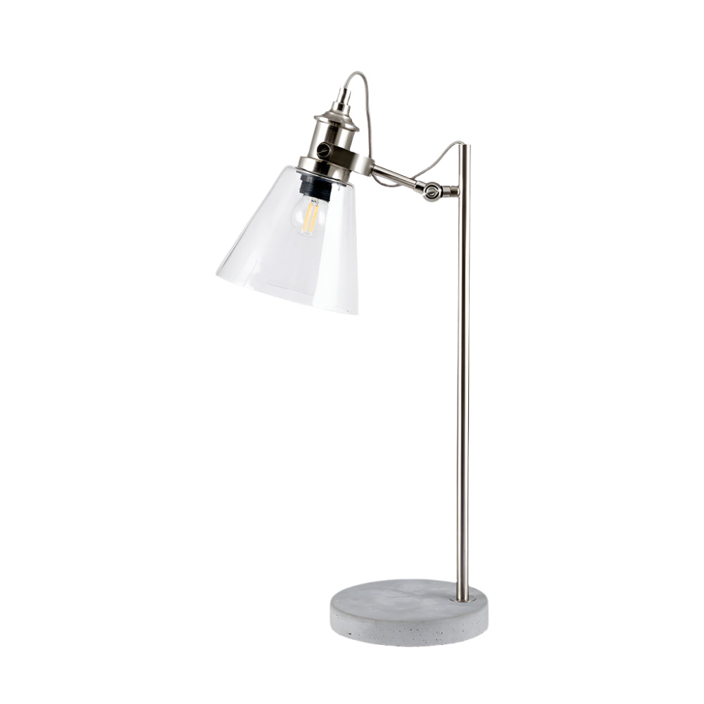 Chaplin Concrete & Brushed Chrome Table Lamp
