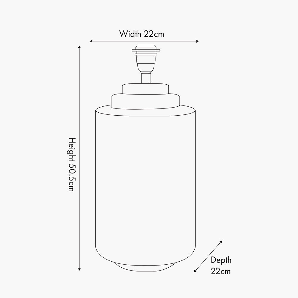 Zuri Shiny Silver Metal Pot Table Lamp Base | Large