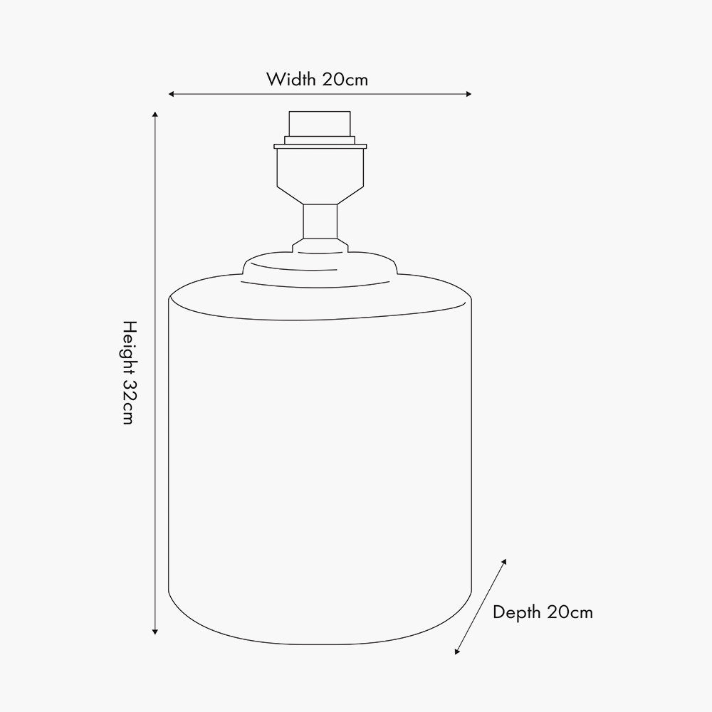 Chirala Black & White Ikat Ceramic Table Lamp - Base Only - CLEARANCE